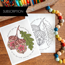 Load image into Gallery viewer, Apple Snacks Printable Monthly Subscription