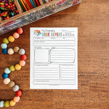Load image into Gallery viewer, Book Report Set + Writing Prompts