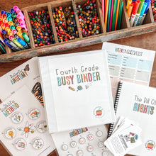 Load image into Gallery viewer, Fourth Grade Printable Busy Binder Starter Kit