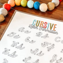 Load image into Gallery viewer, Cursive Letter Formation Chart