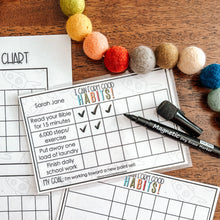 Load image into Gallery viewer, Good Habits Punch Cards + EDITABLE Chart