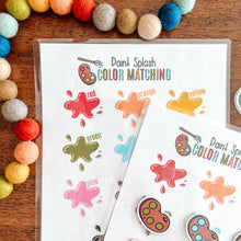 Load image into Gallery viewer, Color Sorting Paint Splash Printable Game