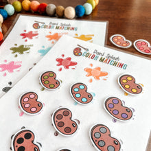 Load image into Gallery viewer, Color Sorting Paint Splash Printable Game