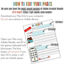 Load image into Gallery viewer, EDITABLE Morning Menu Set