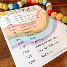 Load image into Gallery viewer, EDITABLE Daily Rhythm Printable
