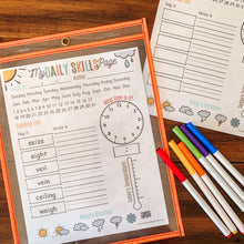 Load image into Gallery viewer, EDITABLE Daily Skills Page