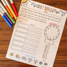 Load image into Gallery viewer, EDITABLE Daily Skills Page