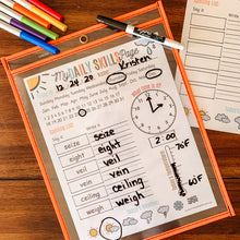 Load image into Gallery viewer, EDITABLE Daily Skills Page