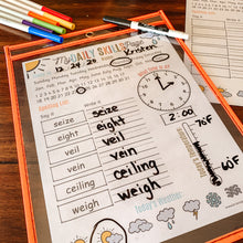 Load image into Gallery viewer, EDITABLE Daily Skills Page