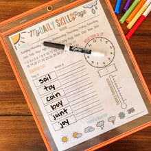 Load image into Gallery viewer, EDITABLE Daily Skills Page