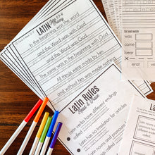 Load image into Gallery viewer, Printable Latin Worksheets- John 1:1-7 - Arrows And Applesauce