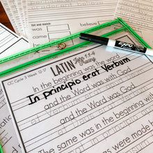 Load image into Gallery viewer, Printable Latin Worksheets- John 1:1-7 - Arrows And Applesauce