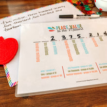 Load image into Gallery viewer, Place Value To The Millions Printable Set