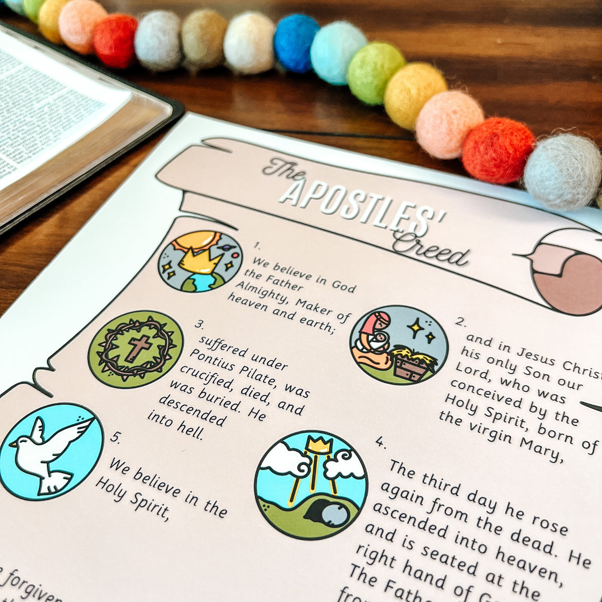 Apostles' Creed Printable Activity Set Arrows And Applesauce