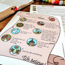 Load image into Gallery viewer, Apostles' Creed Printable Activity Set