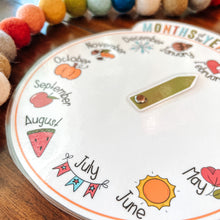 Load image into Gallery viewer, Months Of The Year Printable Wheel
