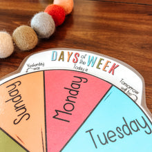 Load image into Gallery viewer, Days Of The Week Printable Wheel
