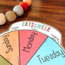 Load image into Gallery viewer, Days Of The Week Printable Wheel