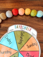 Load image into Gallery viewer, Days Of The Week Printable Wheel
