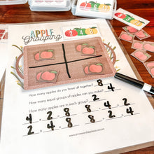 Load image into Gallery viewer, Division + Multiplication Fact Family Apple Activities