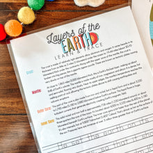Load image into Gallery viewer, Earth's Layers Printable Activity