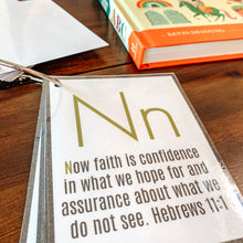 Load image into Gallery viewer, Alphabet Bible BUNDLE Tracing Pages & Cards - Arrows And Applesauce