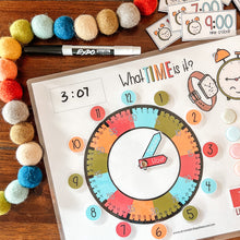 Load image into Gallery viewer, Learn To Tell Time Printable Clock