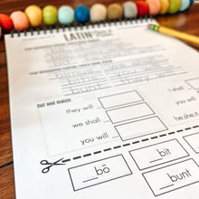 Load image into Gallery viewer, Latin Verb Tense Printable Worksheets- CC Cycle 2