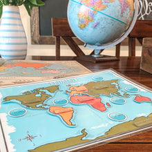 Load image into Gallery viewer, Continents And Oceans Printable Map Puzzle
