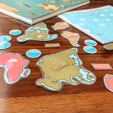 Load image into Gallery viewer, Continents And Oceans Printable Map Puzzle