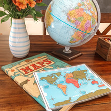 Load image into Gallery viewer, Continents And Oceans Printable Map Puzzle