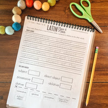 Load image into Gallery viewer, Latin Declension Noun Endings Printable Worksheets- CC Cycle 1