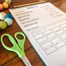 Load image into Gallery viewer, Latin Declension Noun Endings Printable Worksheets- CC Cycle 1