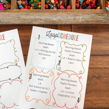 Load image into Gallery viewer, EDITABLE Loop Schedule- Daily Format