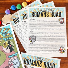 Load image into Gallery viewer, Romans Road Printable Bible Activities