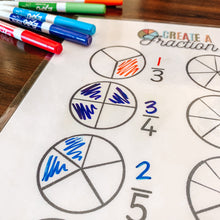 Load image into Gallery viewer, Fraction Find + Create Printable Activity Set