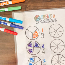 Load image into Gallery viewer, Fraction Find + Create Printable Activity Set