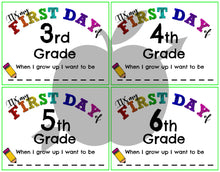 Load image into Gallery viewer, First Day of School Pre-K to 12th Grade Printable Sign - Arrows And Applesauce