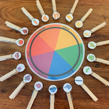 Load image into Gallery viewer, Preschool Color Matching Printable Wheel - Arrows And Applesauce
