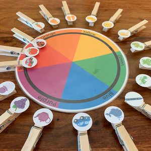 Preschool Color Matching Printable Wheel - Arrows And Applesauce