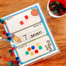 Load image into Gallery viewer, "Roll It, Write It, Count It" Printable Dice Game - Arrows And Applesauce