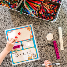 Load image into Gallery viewer, "Roll It, Build it, Add It" Printable Dice Game - Arrows And Applesauce