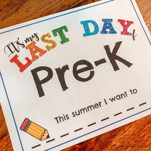 Load image into Gallery viewer, Last Day of School Pre-K to 12th Grade Printable Sign - Arrows And Applesauce