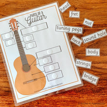 Load image into Gallery viewer, Guitar Parts Printable Memory Game - Arrows And Applesauce