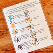 Load image into Gallery viewer, Ten Commandments Printable Memory Game - Arrows And Applesauce