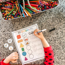 Load image into Gallery viewer, 3D Shapes Printable Matching Game - Arrows And Applesauce