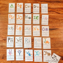 Load image into Gallery viewer, Animal Themed Printable Alphabet Tracing Cards - Arrows And Applesauce