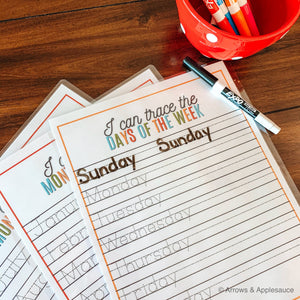 Printable Tracing Worksheets - Arrows And Applesauce