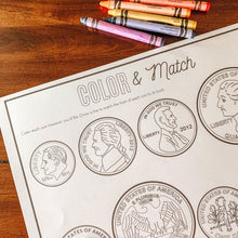 Load image into Gallery viewer, U.S. Coins Printable Activity BUNDLE - Arrows And Applesauce