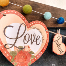 Load image into Gallery viewer, 1 Corinthians Valentines Countdown Printable Banner - Arrows And Applesauce